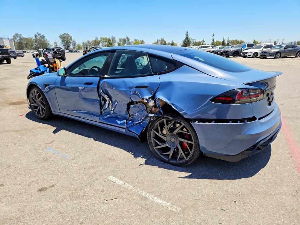 2026 Tesla Model s VIN 5YJSA1E69TF555690 COPART salvage auction — REAR END, Ca - Salvage Certificate, sold $40,500 on 2026-07-21 (photo 2)