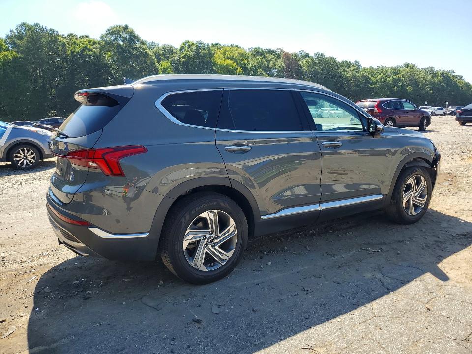 2021 Hyundai Santa fe VIN 5NMS34AJ8MH341280 COPART salvage auction — FRONT END, Ga - Cert Of Title-Salvage, sold $8,600 on 2026-08-21 (photo 3)