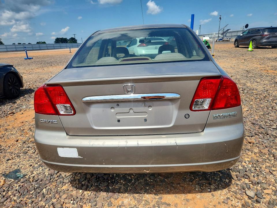 2003 Honda Civic hybrid VIN JHMES96603S019381 COPART salvage auction — MECHANICAL, MO - CERTIFICATE OF TITLE, sold $100 on 2026-07-08 (photo 6)