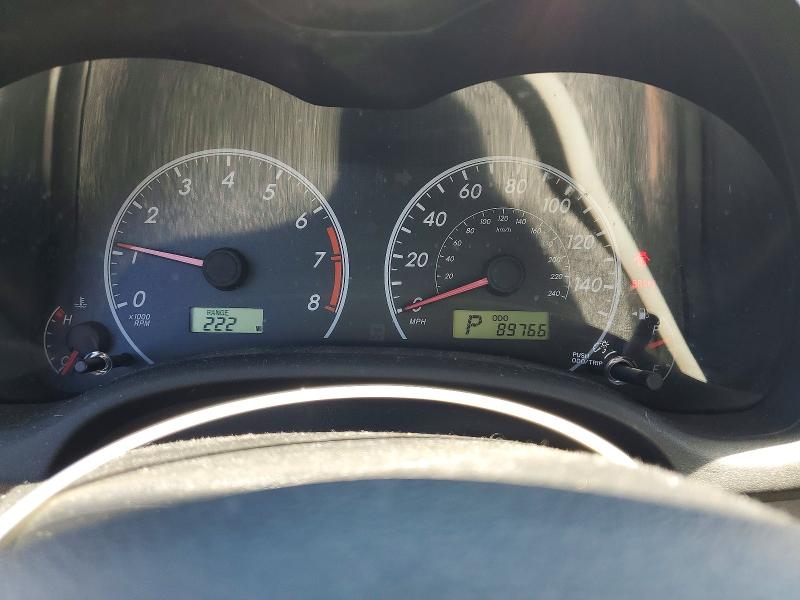 2012 Toyota Corolla VIN 5YFBU4EE0CP008053 COPART salvage auction — FRONT END, Ca - Salvage Certificate, sold $1,050 on 2026-07-24 (photo 9)