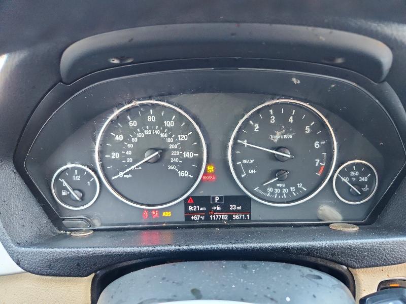 2016 BMW 3er VIN WBA8E5G55GNT41620 COPART salvage auction — FRONT END, Ca - Salvage Certificate, sold $450 on 2026-08-10 (photo 9)