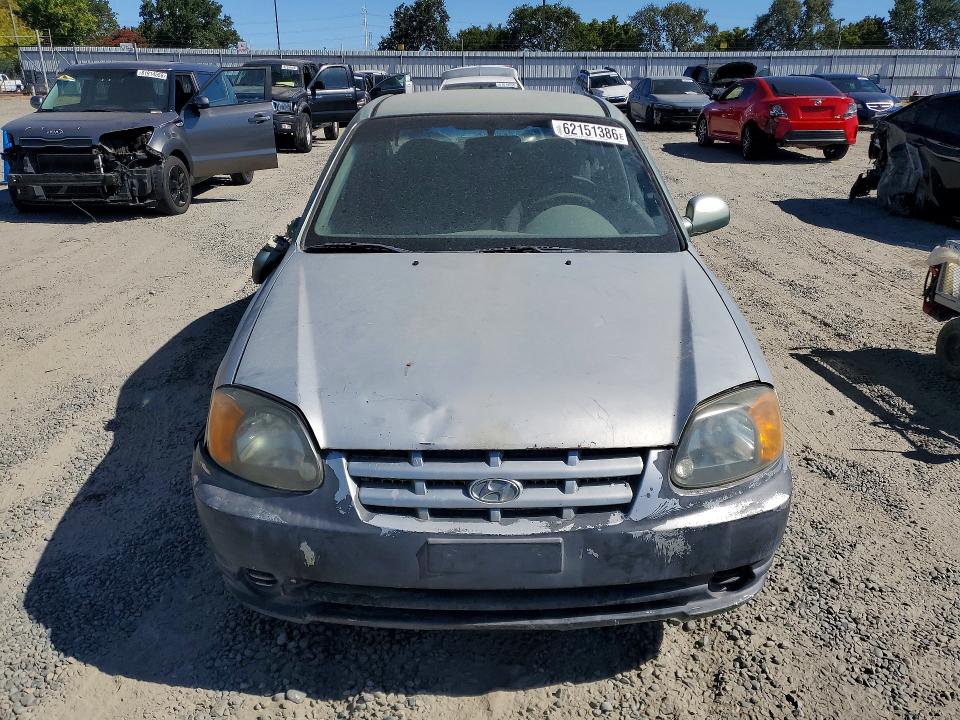 2003 Hyundai Accent VIN KMHCG45C73U457867 COPART salvage auction — FRONT END, Ca - Dis/Dlr/Exp Only Clean Title, sold $150 on 2026-07-30 (photo 5)
