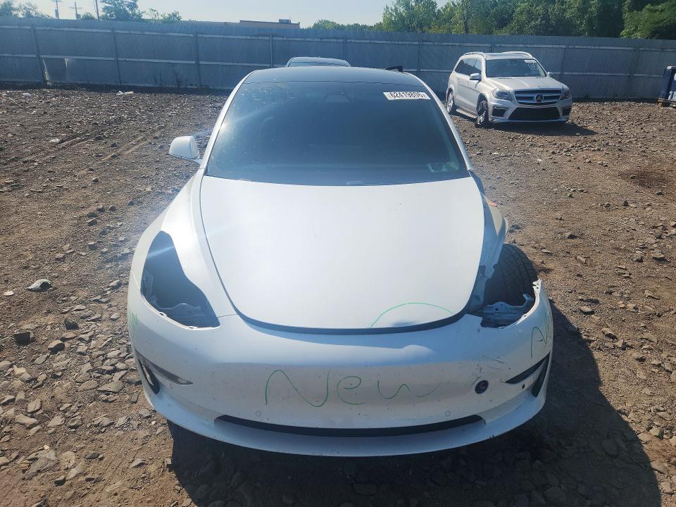 2019 Tesla Model 3 VIN 5YJ3E1EB3KF493515 COPART salvage auction — FRONT END, Ny - Mv-907A Salvage Certificate, sold $3,800 on 2026-07-30 (photo 5)