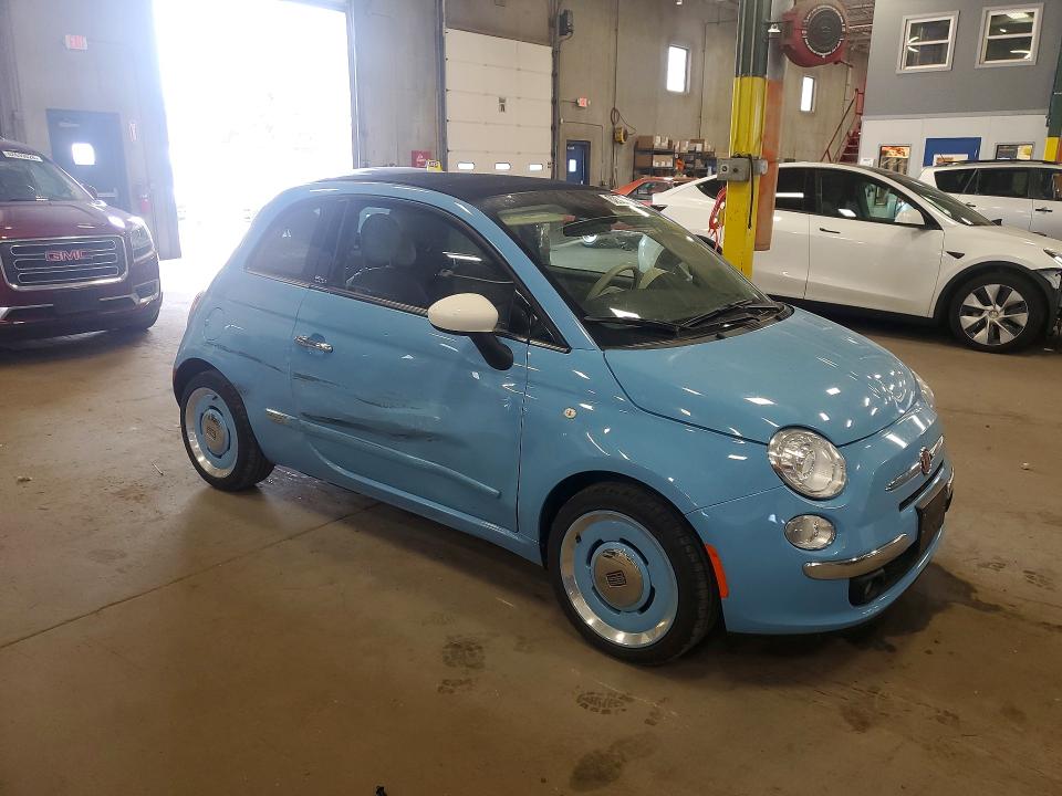 2015 Fiat 500 VIN 3C3CFFER9FT716577 COPART salvage auction — SIDE, Mn - Cert Of Title-Prior Salvage, sold $3,800 on 2026-08-06 (photo 4)