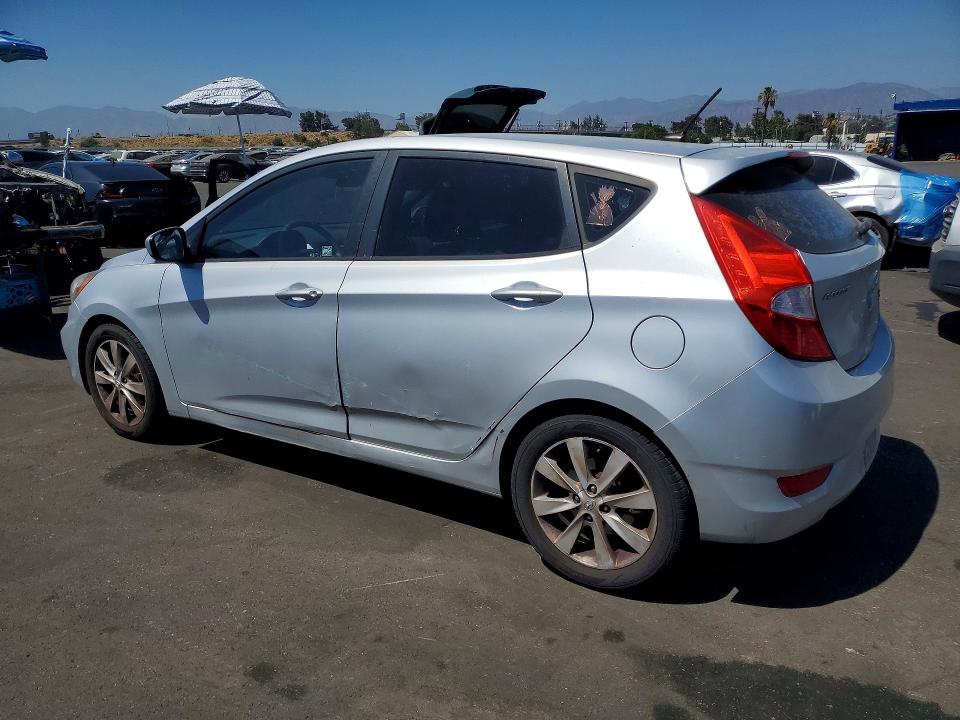 2012 Hyundai Accent VIN KMHCU5AE1CU004589 COPART salvage auction — SIDE, Ca - Dis/Dlr/Exp Only Clean Title, sold $250 on 2026-07-22 (photo 2)