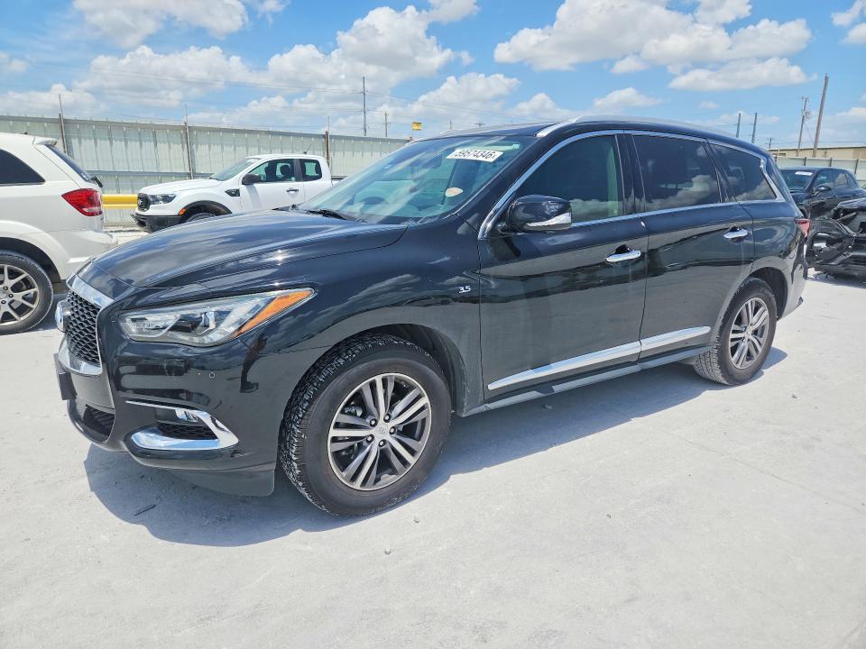 2019 Infiniti Qx60 VIN 5N1DL0MN0KC523868 COPART salvage auction — SIDE, Tx - Salvage Vehicle Title, sold $7,000 on 2026-07-10 (photo 1)
