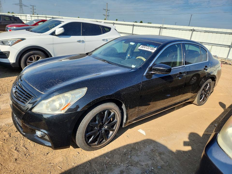 2012 Infiniti G VIN JN1CV6ARXCM681024 COPART salvage auction — WATER/FLOOD, Il - Certificate Of Title, sold $450 on 2026-07-16 (photo 1)
