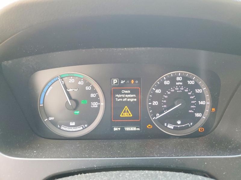 2016 Hyundai Sonata VIN KMHE24L16GA022712 COPART salvage auction — FRONT END, Tn - Certificate Of Title, sold $575 on 2026-07-30 (photo 9)