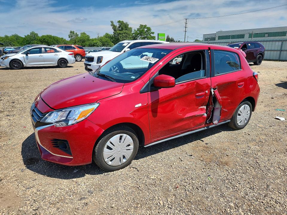 2024 Mitsubishi Mirage VIN ML32AUHJ7RH027854 COPART salvage auction — SIDE, WY - CERTIFICATE OF TITLE (P), sold $5,400 on 2026-07-20 (photo 1)