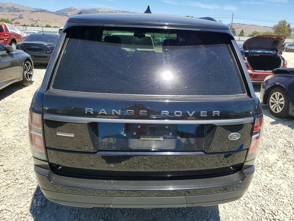 2019 Land rover RANGE ROVER VIN SALGV2RE6KA518128 COPART salvage auction — FRONT END, Ca - Salvage Certificate, sold $1,850 on 2026-07-30 (photo 6)