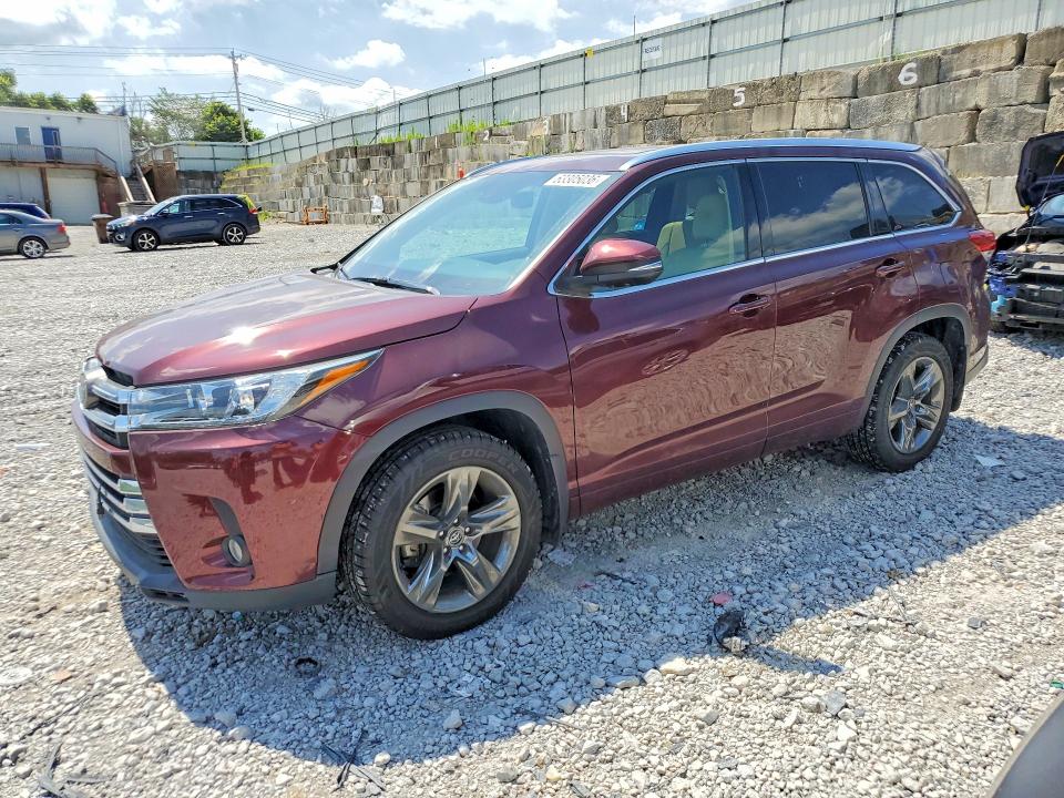 2017 Toyota Highlander VIN 5TDDZRFH1HS367152 — COPART salvage auction photo
