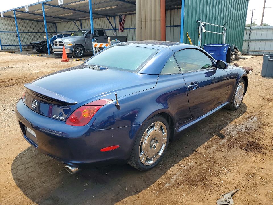 2002 Lexus Sc VIN JTHFN48Y420023831 COPART salvage auction — HAIL, Co - Certificate Of Title, sold $7,800 on 2026-08-19 (photo 3)