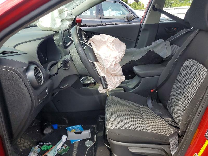 2018 Hyundai Kona VIN KM8K12AA1JU170060 COPART salvage auction — FRONT END, OH - CERT OF TITLE-SALVAGE, sold $875 on 2026-07-24 (photo 7)