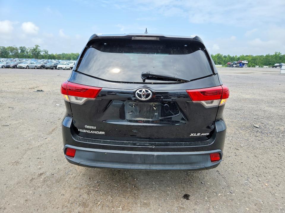 2018 Toyota Highlander VIN 5TDJZRFHXJS839776 COPART salvage auction — FRONT END, Va - Cert Of Title - Salvage, sold $9,400 on 2026-07-29 (photo 6)