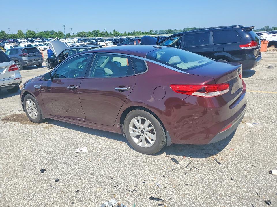 2016 Kia Optima VIN 5XXGT4L34GG107340 COPART salvage auction — FRONT END, Mo - Certificate Of Title, sold $750 on 2026-07-24 (photo 2)