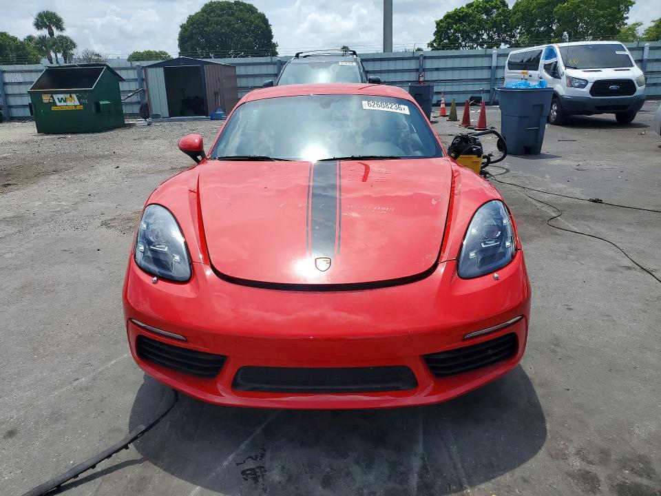 2025 Porsche Cayman VIN WP0AA2A84SK255856 COPART salvage auction — FRONT END, Fl - Cert Of Title Slvg Rebuildable (P), sold $60 on 2026-07-29 (photo 5)