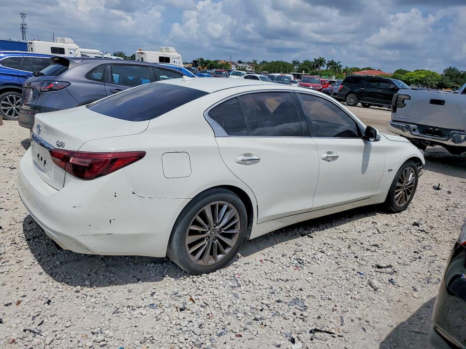 2018 Infiniti Q50 VIN JN1EV7AP3JM591336 COPART salvage auction — FRONT END, FL - CERT OF TITLE SLVG REBUILDABLE, sold $2,550 on 2026-07-31 (photo 3)