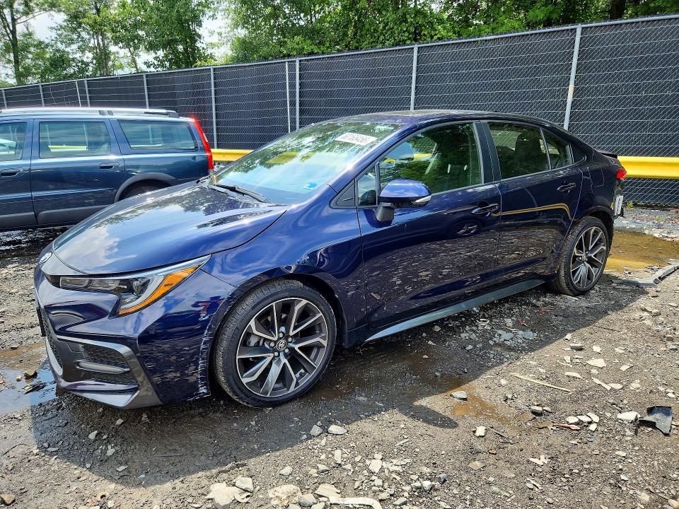 2021 Toyota Corolla VIN JTDP4MCEXMJ057243 COPART salvage auction — REAR END, Md - Cert Of Salvage > 75% Damage, sold $6,100 on 2026-07-17 (photo 1)