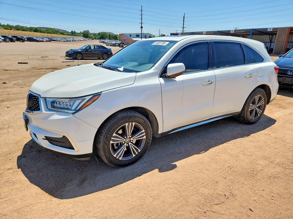 2018 Acura Mdx VIN 5J8YD4H30JL013605 COPART salvage auction — HAIL, Co - Certificate Of Title, sold $10,700 on 2026-09-04 (photo 1)