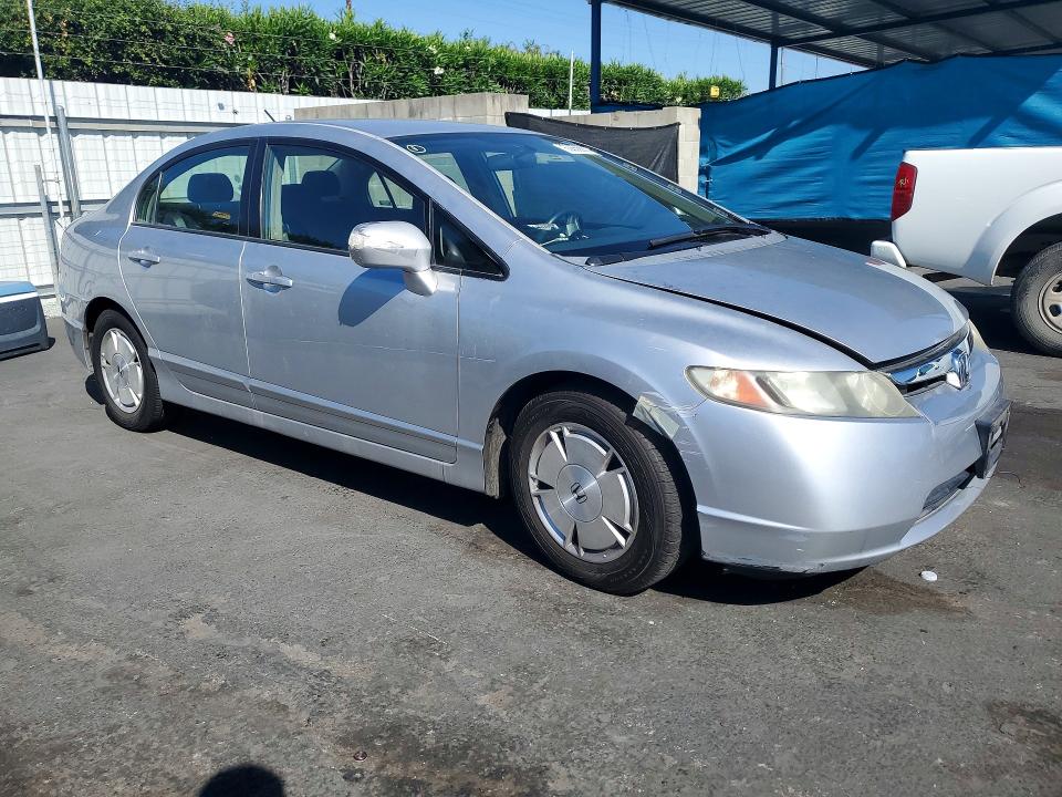 2006 Honda Civic hybrid VIN JHMFA36246S016862 COPART salvage auction — MINOR DENT/SCRATCHES, CA - DIS/DLR/EXP ONLY CLEAN TITLE, sold $575 on 2026-07-21 (photo 4)