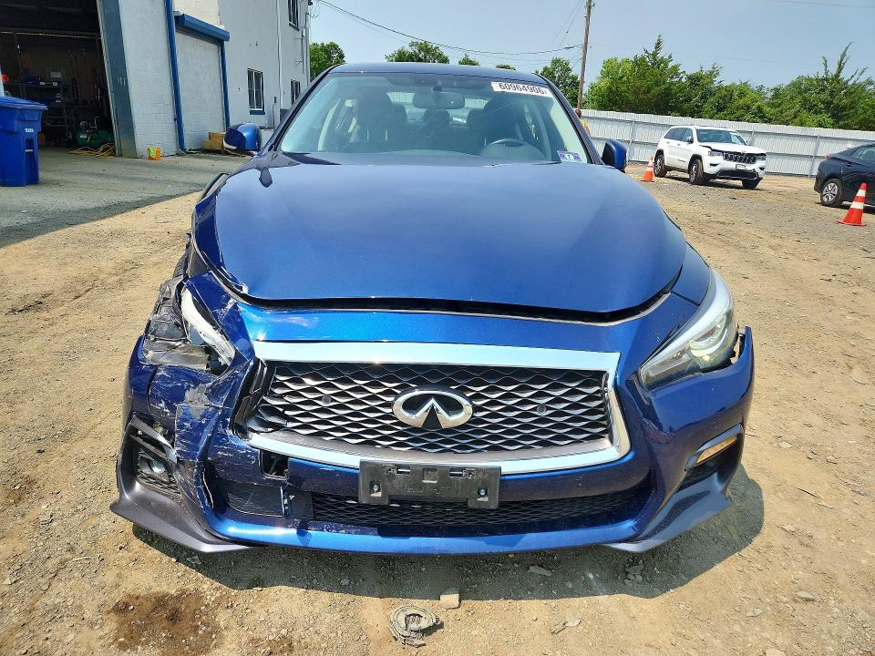2019 Infiniti Q50 VIN JN1EV7AR0KM591300 COPART salvage auction — FRONT END, Nj - Cert Of Title-Salvage, sold $225 on 2026-07-29 (photo 5)