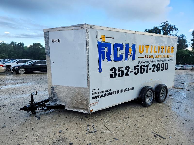 2026 Quality cargo 14' enclos VIN 50ZBE1427TN070155 COPART salvage auction — FRONT END, FL - CERT OF TITLE SLVG REBUILDABLE, sold $450 on 2026-07-16 (photo 2)