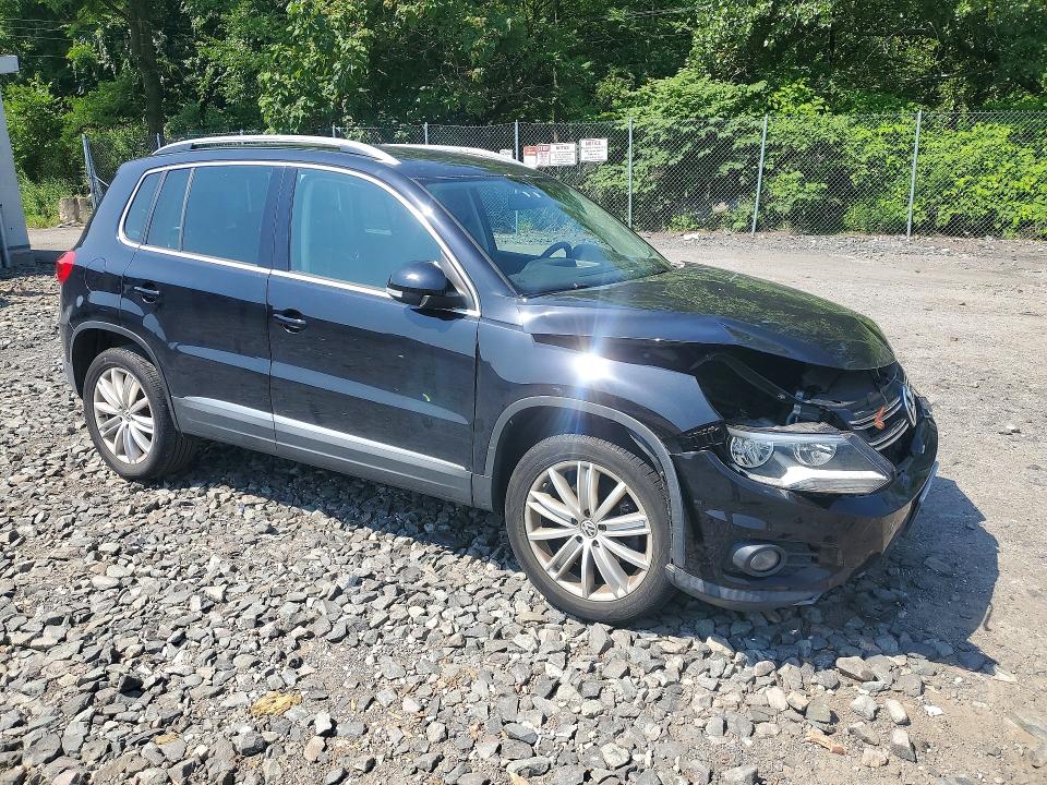 2013 Volkswagen Tiguan VIN WVGBV7AX8DW510173 COPART salvage auction — FRONT END, Ny - Mv-907A Salvage Certificate, sold $1,200 on 2026-07-16 (photo 4)