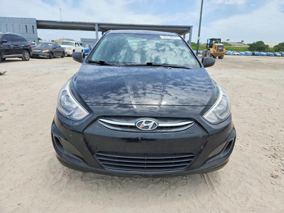 2017 Hyundai Accent VIN KMHCT4AEXHU188306 COPART salvage auction — REAR END, Fl - Cert Of Title Slvg Rebuildable, sold $650 on 2026-07-28 (photo 5)
