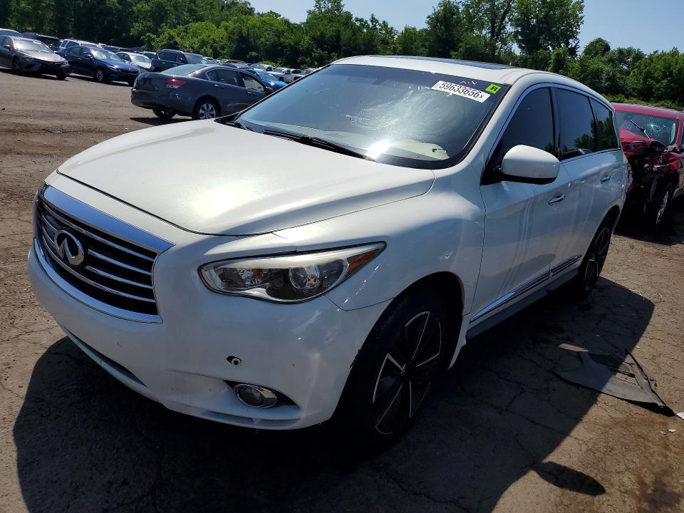 2013 Infiniti Jx VIN 5N1AL0MM0DC314076 COPART salvage auction — REAR END, Ct - Certificate Of Title (P), sold $475 on 2026-07-24 (photo 1)