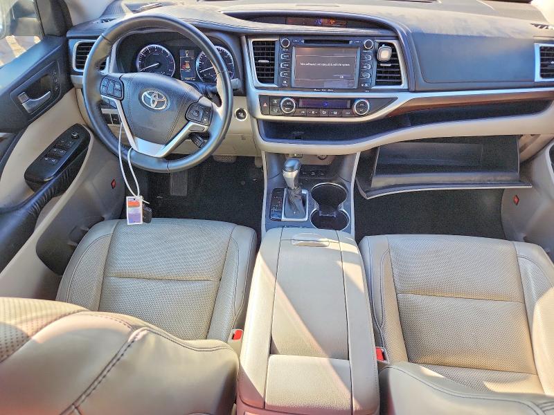 2016 Toyota Highlander VIN 5TDDKRFH4GS234002 COPART salvage auction — FRONT END, Pa - Certificate Of Salvage, sold $5,700 on 2026-07-23 (photo 8)