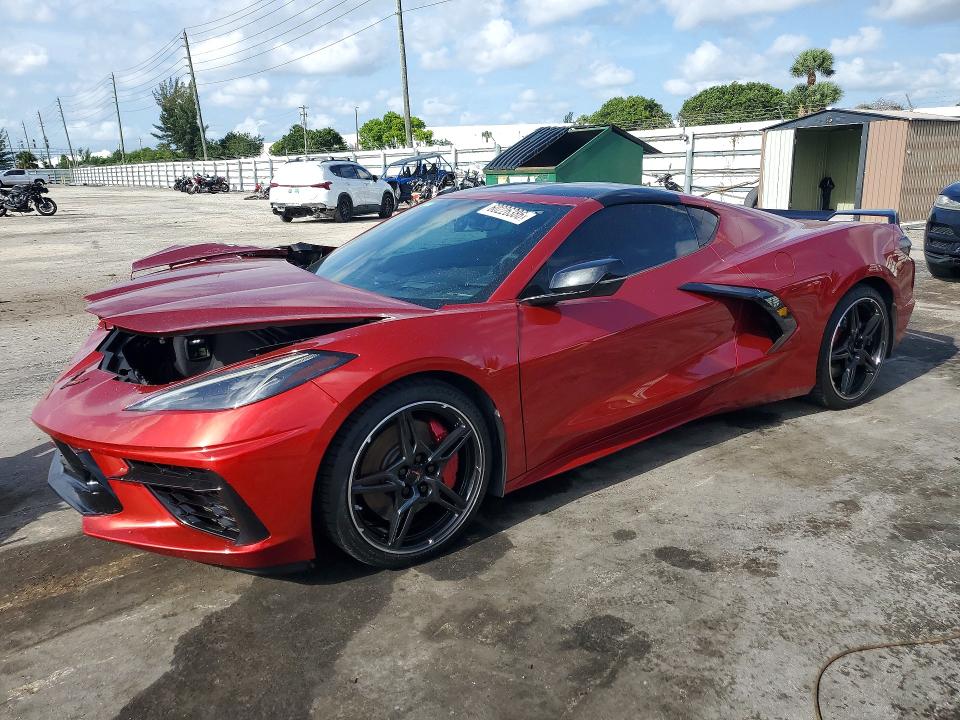 2021 Chevrolet Corvette VIN 1G1YB2D47M5116383 — COPART salvage auction photo