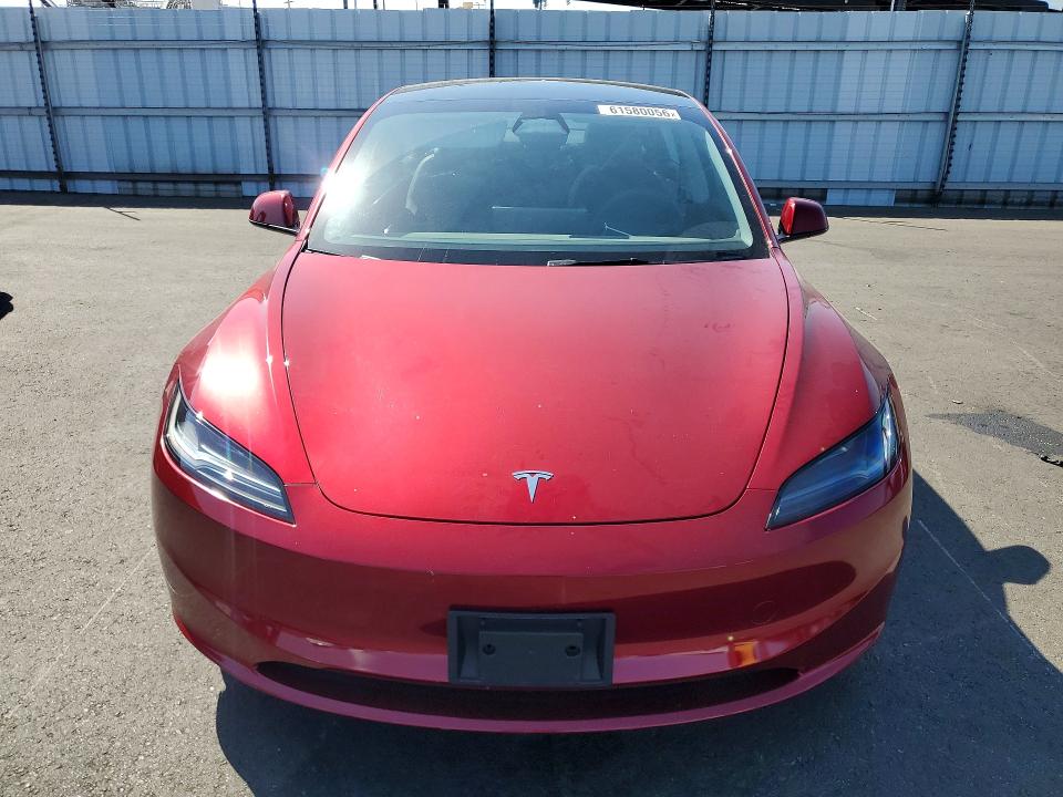 2024 Tesla Model 3 VIN 5YJ3E1EA5RF725095 COPART salvage auction — SIDE, Ca - Salvage Certificate, sold $5,200 on 2026-07-27 (photo 5)