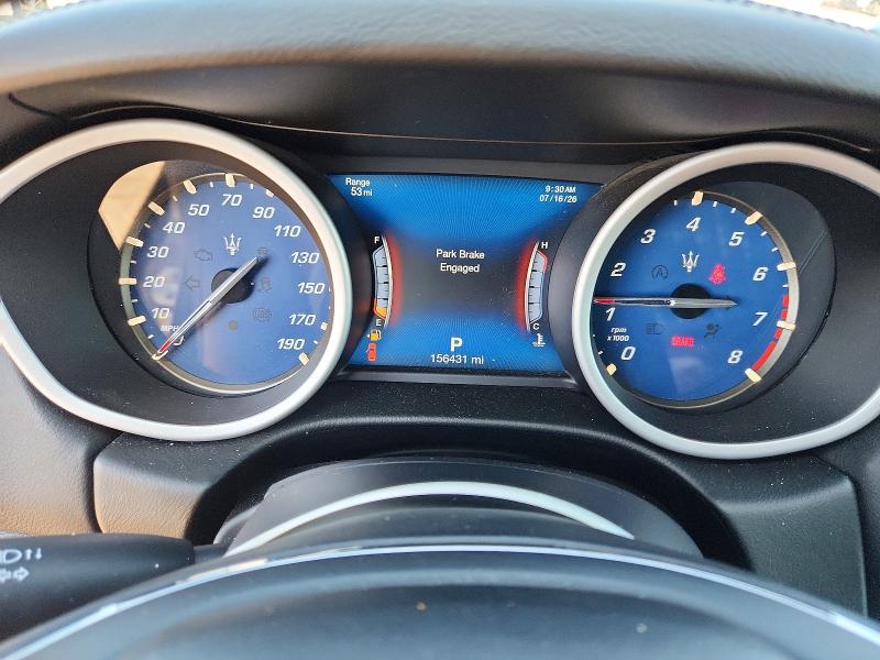 2018 Maserati Ghibli VIN ZAM57YTA8J1286322 COPART salvage auction — MINOR DENT/SCRATCHES, Ca - Dis/Dlr/Exp Only Clean Title, sold $1,350 on 2026-07-28 (photo 9)