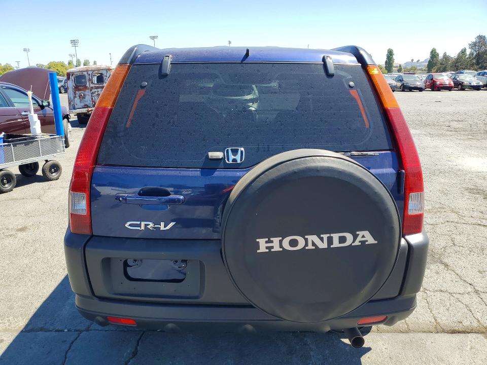 2004 Honda Cr-v VIN JHLRD68414C023686 COPART salvage auction — VANDALISM, Ca - Salvage Certificate, sold $1,750 on 2026-07-24 (photo 6)