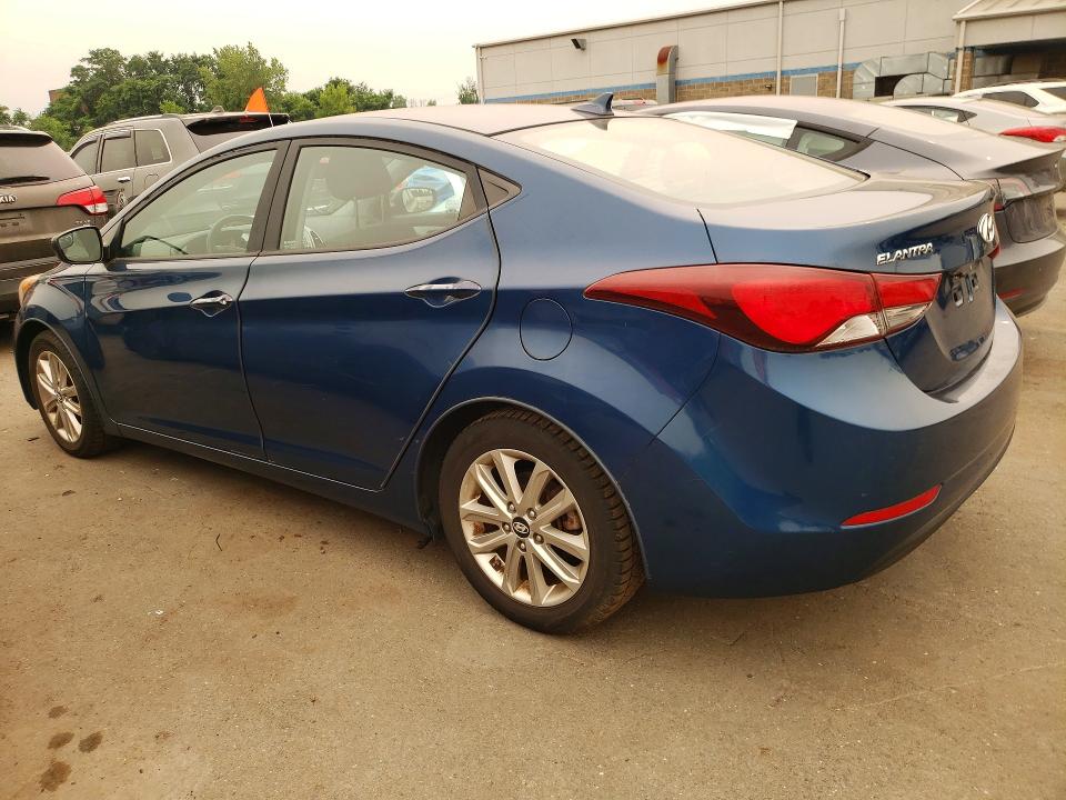 2014 Hyundai Elantra VIN KMHDH4AE6EU179460 COPART salvage auction — REAR END, Ct - Certificate Of Title, sold $1,250 on 2026-07-24 (photo 2)