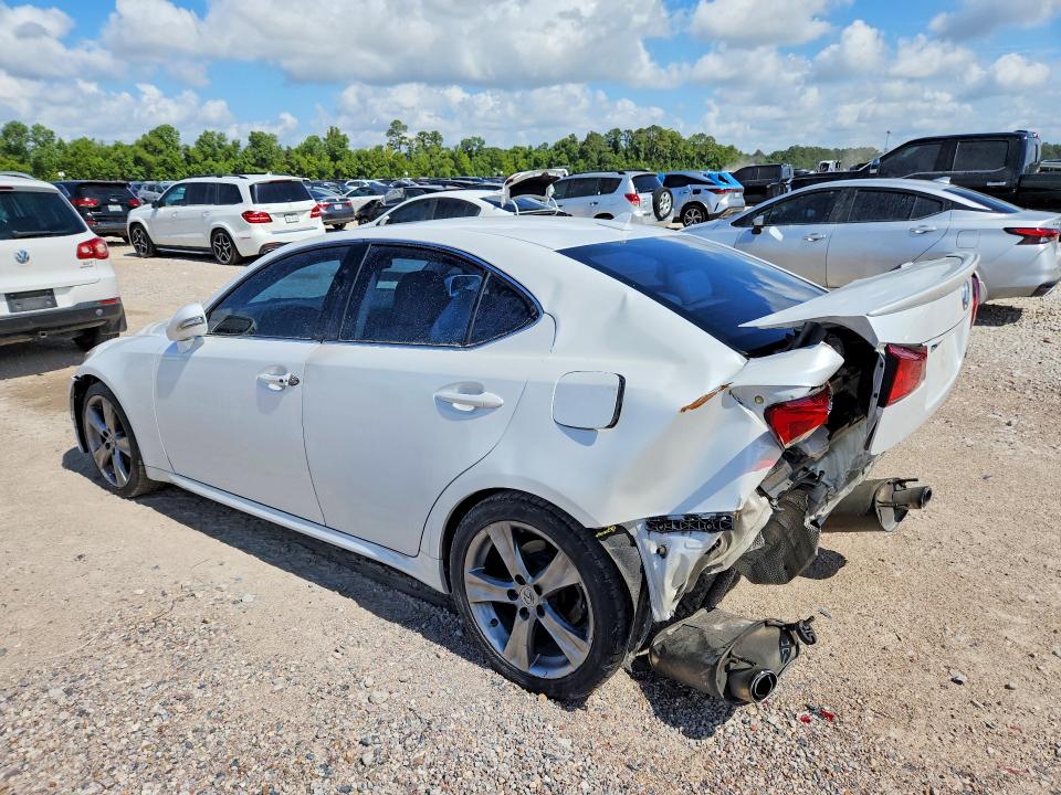 2012 Lexus Is VIN JTHBF5C29C5182496 COPART salvage auction — REAR END, TX - SALVAGE VEHICLE TITLE, sold $725 on 2026-07-28 (photo 2)