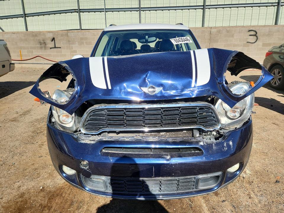 2012 Mini Cooper VIN WMWZC5C54CWL61541 COPART salvage auction — FRONT END, Nm - Cert Of Title-Salvage, sold $200 on 2026-08-17 (photo 5)