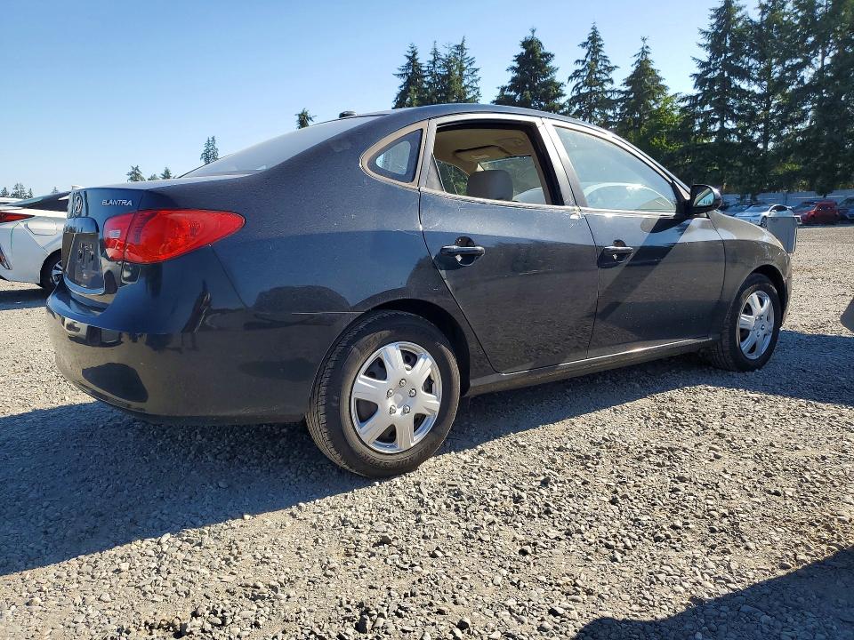 2008 Hyundai Elantra VIN KMHDU46DX8U545274 COPART salvage auction — VANDALISM, WA - BILL OF SALE, sold $725 on 2026-07-10 (photo 3)