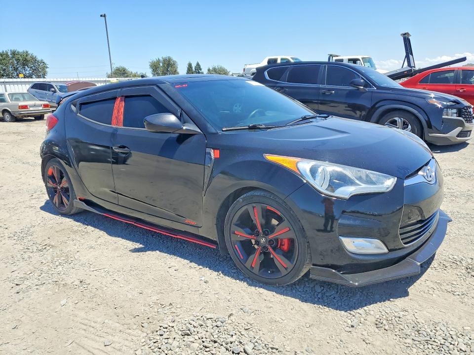 2016 Hyundai Veloster VIN KMHTC6ADXGU258615 COPART salvage auction — REAR END, Ca - Salvage Certificate, sold $1,200 on 2026-07-21 (photo 4)