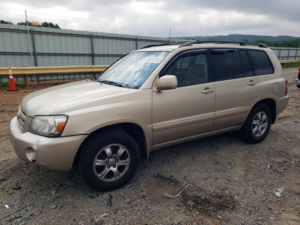 2004 Toyota Highlander VIN JTEDP21A240037035 COPART salvage auction — FRONT END, Va - Certificate Of Title, sold $100 on 2026-07-10 (photo 1)