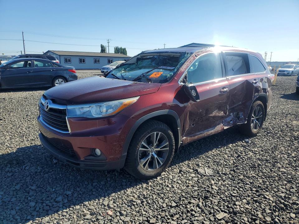 2016 Toyota Highlander VIN 5TDJKRFH7GS271838 COPART salvage auction — SIDE, Wa - Bill Of Sale, sold $200 on 2026-07-22 (photo 1)