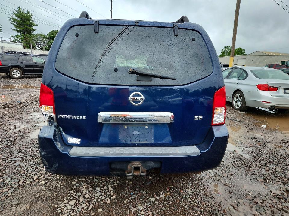 2006 Nissan Pathfinder VIN 5N1AR18W26C600806 COPART salvage auction — REAR END, Pa - Certificate Of Salvage, sold $575 on 2026-07-20 (photo 6)