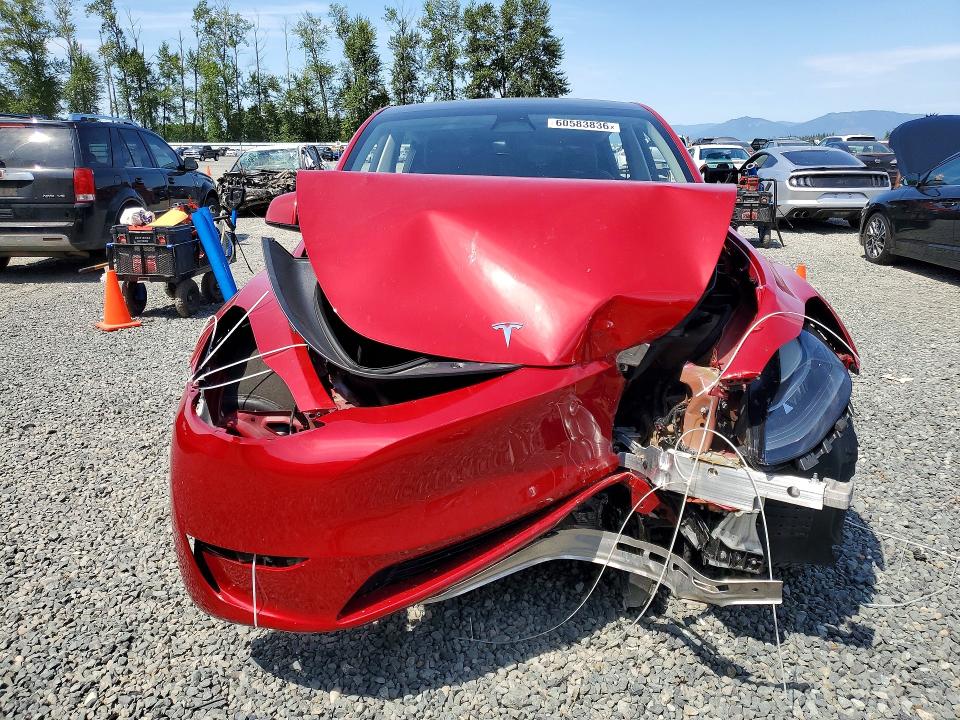 2023 Tesla Model y VIN 7SAYGDEE8PF674535 COPART salvage auction — FRONT END, WA - BILL OF SALE, sold $6,700 on 2026-07-27 (photo 5)