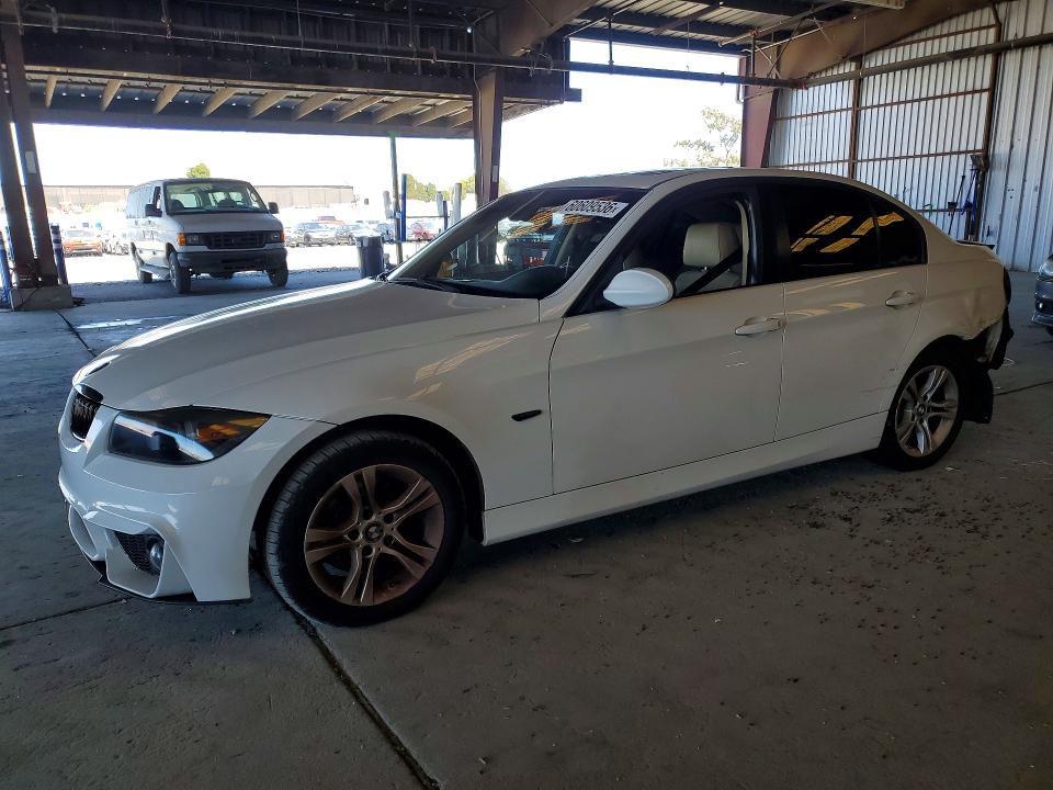 2008 BMW 3 series VIN WBAVA37548NL48109 COPART salvage auction — REAR END, CA - SALVAGE CERTIFICATE, sold $700 on 2026-07-20 (photo 1)