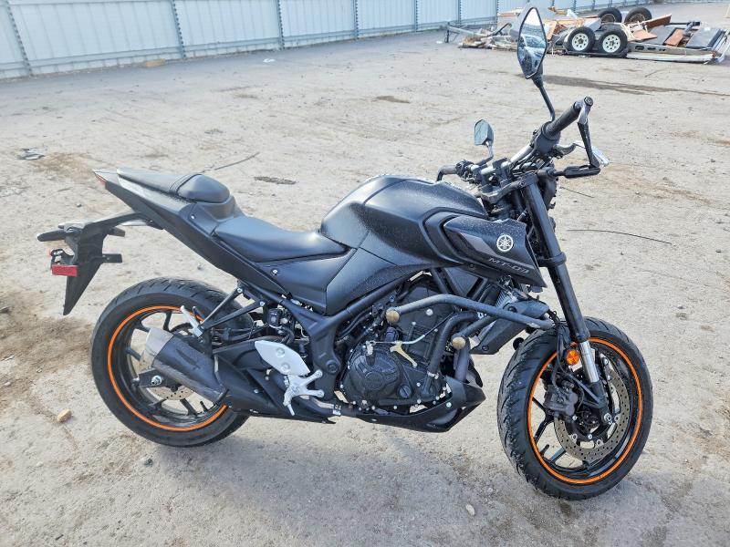 2023 Yamaha Mt-03 VIN MH3RH20Y5PK010735 COPART salvage auction — FRONT END, Ut - Salvage Certificate, sold $4 on 2026-07-30 (photo 1)