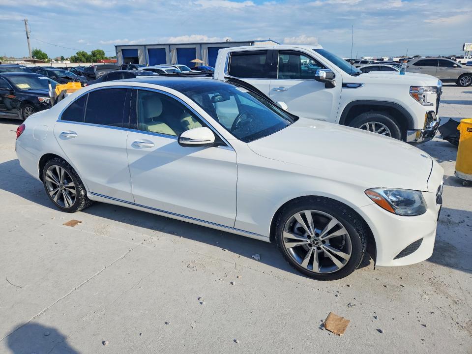 2018 Mercedes-benz C class VIN WDDWF4KB2JR409201 COPART salvage auction — SIDE, TX - SALVAGE VEHICLE TITLE (P), sold $6,800 on 2026-07-17 (photo 4)