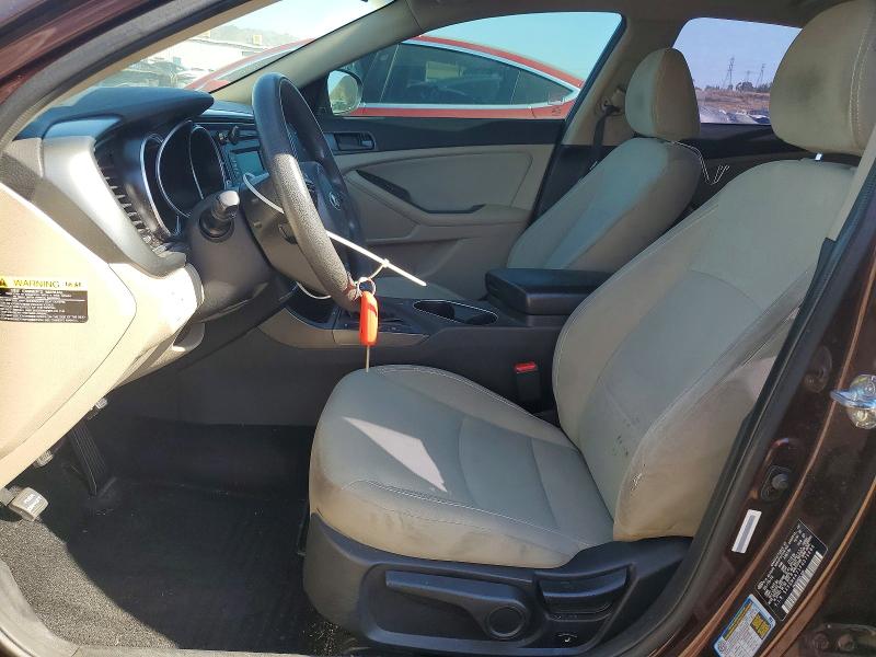 2015 Kia Optima VIN 5XXGM4A71FG376686 COPART salvage auction — REAR END, Ca - Salvage Certificate, sold $925 on 2026-07-20 (photo 7)