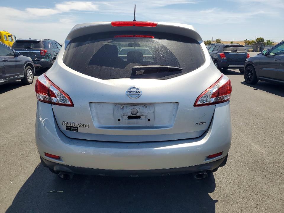 2014 Nissan Murano VIN JN8AZ1MWXEW500870 COPART salvage auction — MINOR DENT/SCRATCHES, Ca - Dis/Dlr/Exp Only Clean Title, sold $175 on 2026-07-20 (photo 6)
