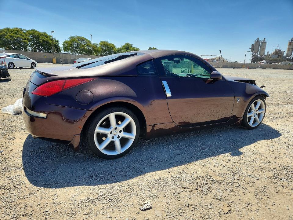 2003 Nissan 350z VIN JN1AZ34D23T112250 COPART salvage auction — FRONT END, CA - SALVAGE CERTIFICATE, sold $1,050 on 2026-07-25 (photo 3)