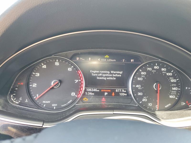 2018 Audi Q7 VIN WA1AAAF73JD012823 COPART salvage auction — NORMAL WEAR, Ok - Certificate Of Title (P), sold $3,000 on 2026-07-30 (photo 9)